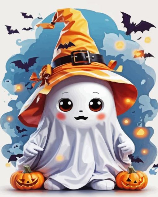 Cute Ghost Halloween Diamond Painting