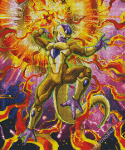 Golden Frieza Dragon Ball Diamond Painting