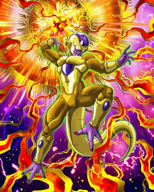 Golden Frieza Dragon Ball Diamond Painting