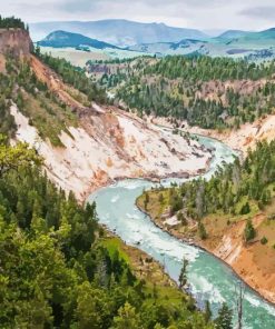 Canyon Yellowstone River Diamond Painting