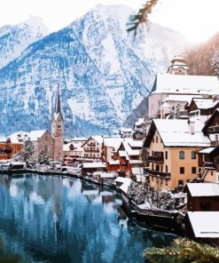 Hallstatt Lake Diamond Painting