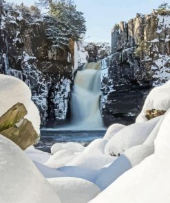 High Force Waterfall Diamond Painting