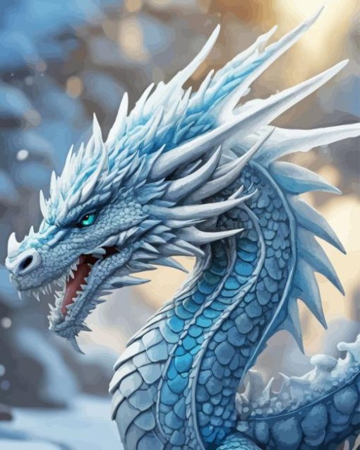 Ice Dragon Diamond Painting