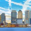 Illustration Canary Wharf London Diamond Painting