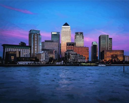 London Canary Wharf Building Diamond Painting