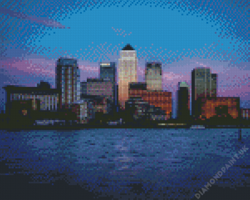 London Canary Wharf Building Diamond Painting