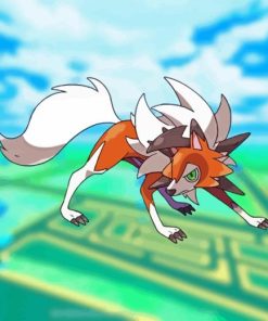 Lycanroc Pokemon Diamond Painting