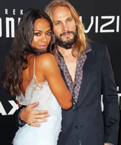 Marco Perego And Zoe Saldana Diamond Painting