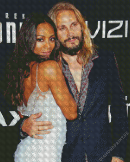 Marco Perego And Zoe Saldana Diamond Painting