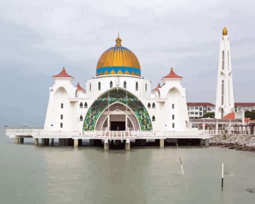 Melaka Mosque Diamond Painting