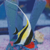 Moorish Idol Fish Diamond Painting