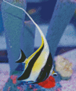 Moorish Idol Fish Diamond Painting