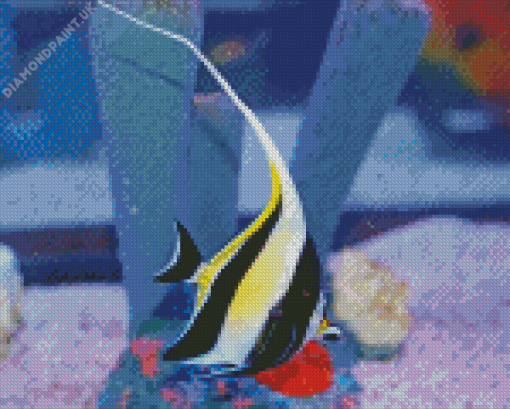 Moorish Idol Fish Diamond Painting