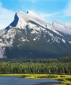 Mount Rundle In Canada Diamond Painting