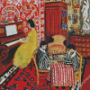 Pianist And Checker Players Diamond Painting