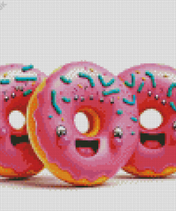 Pink Donut Diamond Painting