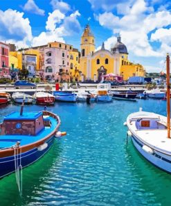 Procida Harbour Diamond Painting