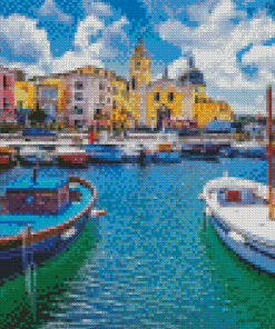 Procida Harbour Diamond Painting