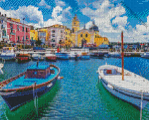 Procida Harbour Diamond Painting