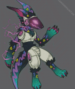 Protogen Furry Character Diamond Painting