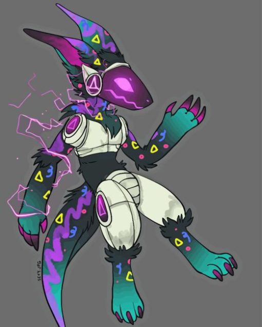 Protogen Furry Character Diamond Painting