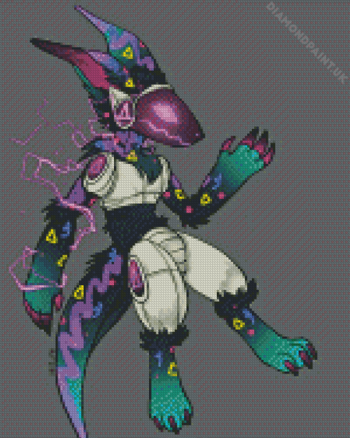 Protogen Furry Character Diamond Painting