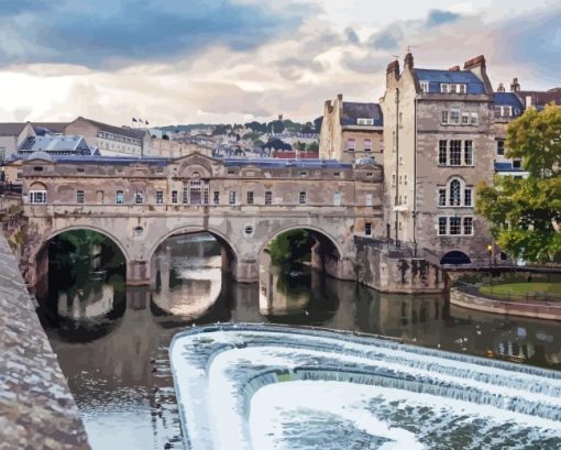 Pulteney Bridge In Bath Diamond Painting