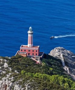 Punta Carena Lighthouse Diamond Painting