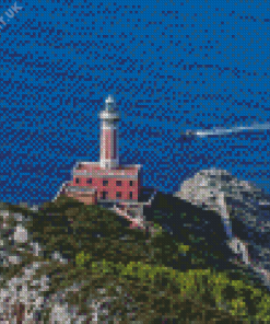 Punta Carena Lighthouse Diamond Painting