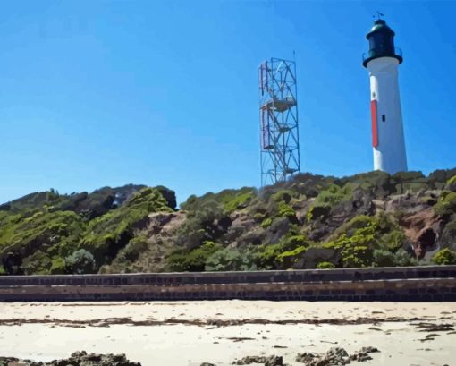 Queenscliff White Lighthouse Diamond Painting