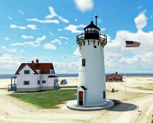 Race Point Lighthouse Diamond Painting