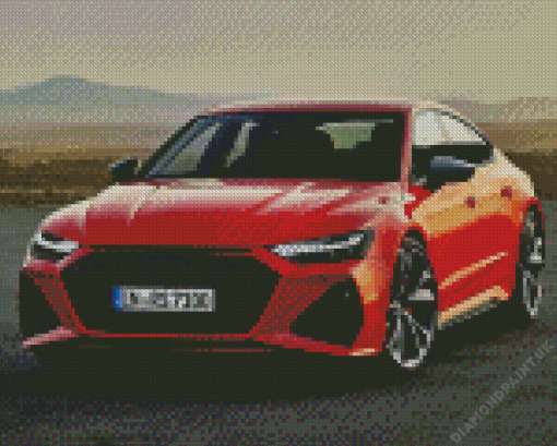 Red Audi RS7 Diamond Painting