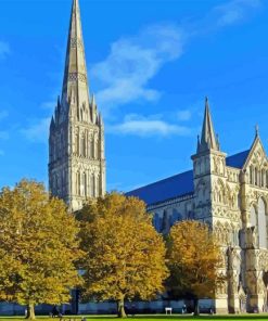 Salisbury Cathedral England Diamond Painting