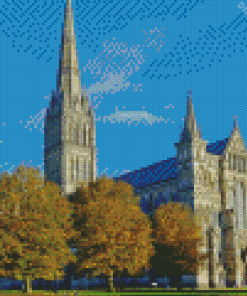 Salisbury Cathedral England Diamond Painting