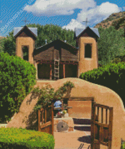 Santuario De Chimayo In New Mexico Diamond Painting