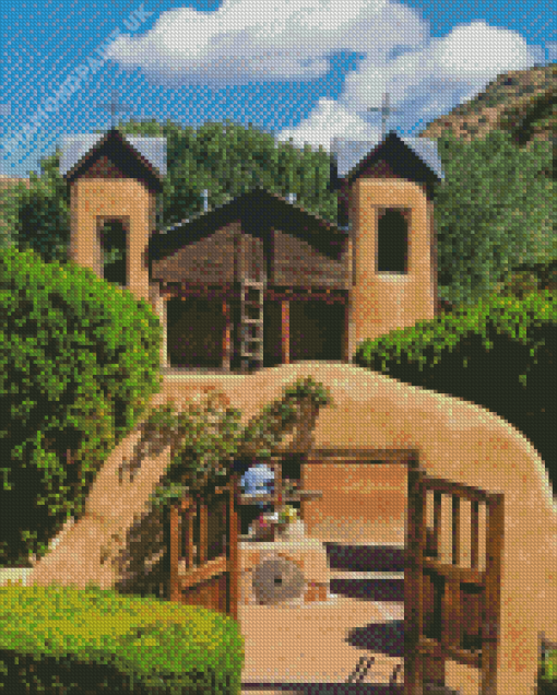 Santuario De Chimayo In New Mexico Diamond Painting