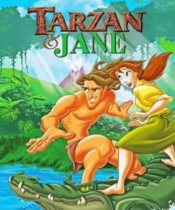 Tarzan And Jane Poster Diamond Painting