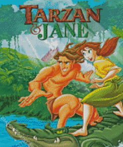 Tarzan And Jane Poster Diamond Painting