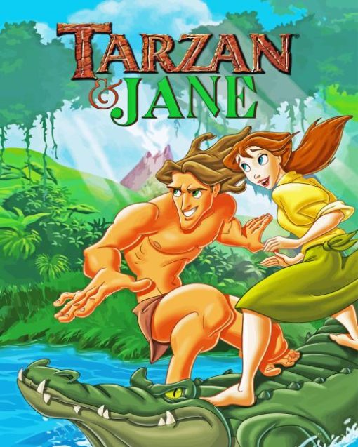 Tarzan And Jane Poster Diamond Painting