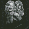 Tattooed Marilyn Monroe Diamond Painting