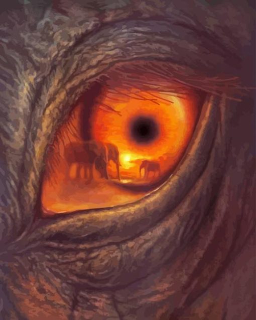 The Elephant Eye Diamond Painting