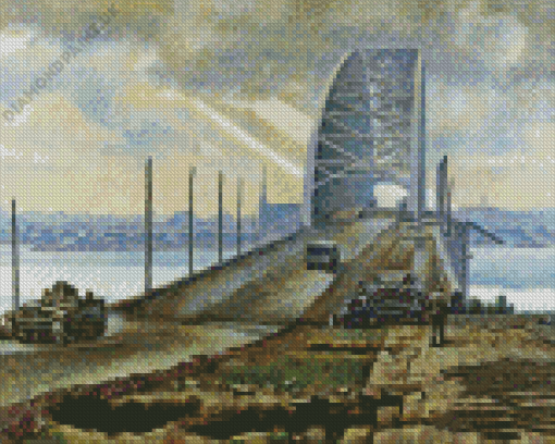 The Nijmegen Bridge Holland Diamond Painting