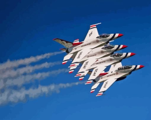 The Thunderbird Jets Show Diamond Painting