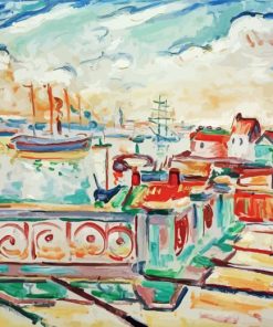 The Port Of Anvers By Othon Friesz Diamond Painting