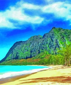 Waimanalo Beach Art Diamond Painting