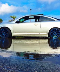 White Chevrolet Cobalt Car Diamond Painting