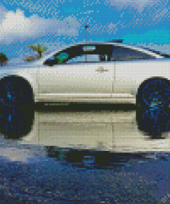 White Chevrolet Cobalt Car Diamond Painting