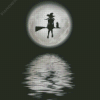 Witch Holding Moon Diamond Painting