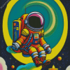 Aesthetic Astronaut Art Diamond Painting