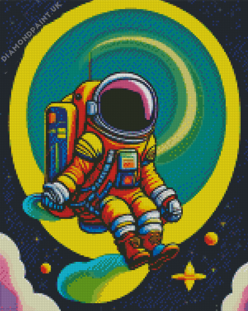 Aesthetic Astronaut Art Diamond Painting